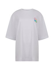 Printed Oversized T-Shirt - White
