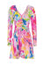 Printed Sequined Mini Dress