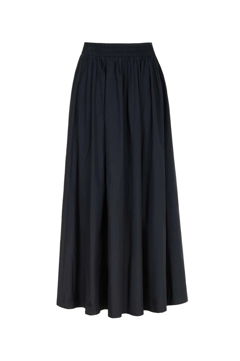 Pull-On Maxi Skirt - Black