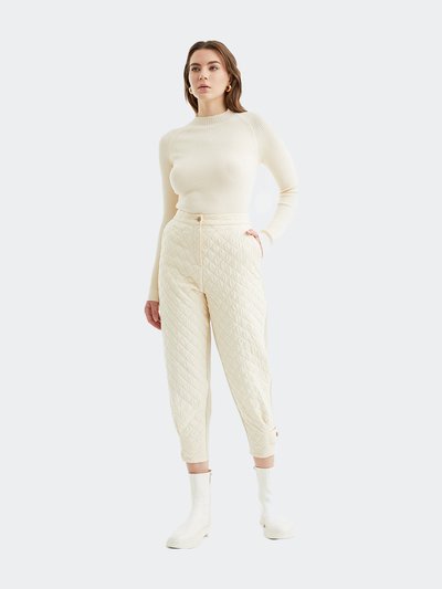 Nocturne Quilted Jogging Pants - Beige product