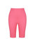 Ribbed Biker Shorts - Neon Pink