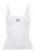 Ribbed Wide Strap Top - White