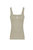 Ribbed Wide Strap Top - Beige