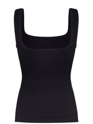 Ribbed Wide Strap Top