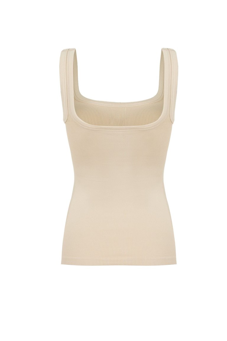 Ribbed Wide Strap Top