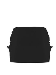 Ruffle Designed Skirt - Black