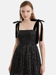 Sequined Flowy Mini Dress