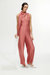 Shawl Collar Detailed Jumpsuit - Dried Rose