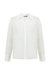 Sheer Button Front Shirt - White - White