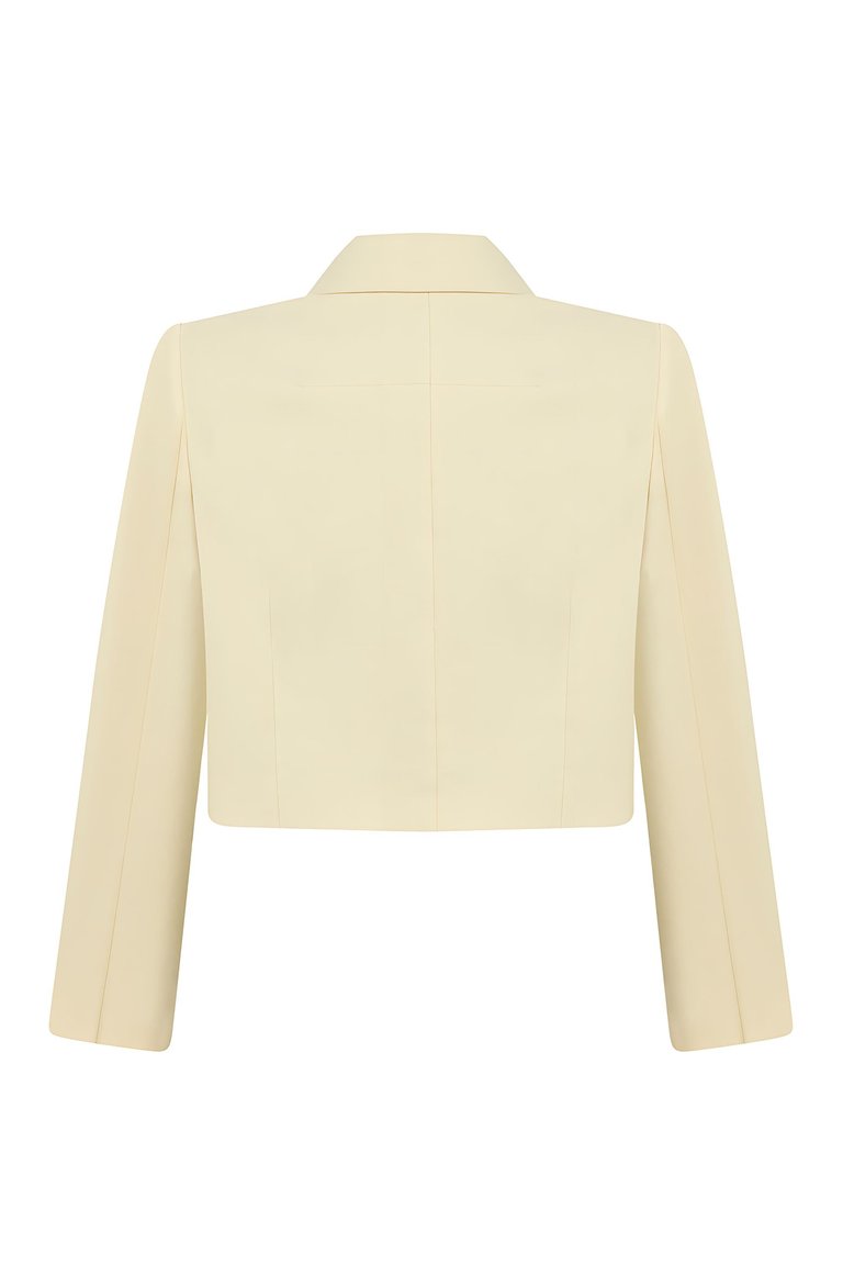 Shoulder Pad Crop Jacket