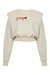 Shoulder Pad Embroidered Sweatshirt