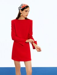 Shoulder Pad Mini Dress