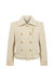 Shoulder Pad Short Coat - Off-White