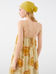 Spaghetti Strap Print Dress