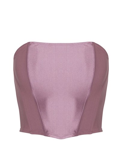 Nocturne Strapless Crop Top - Lilac product