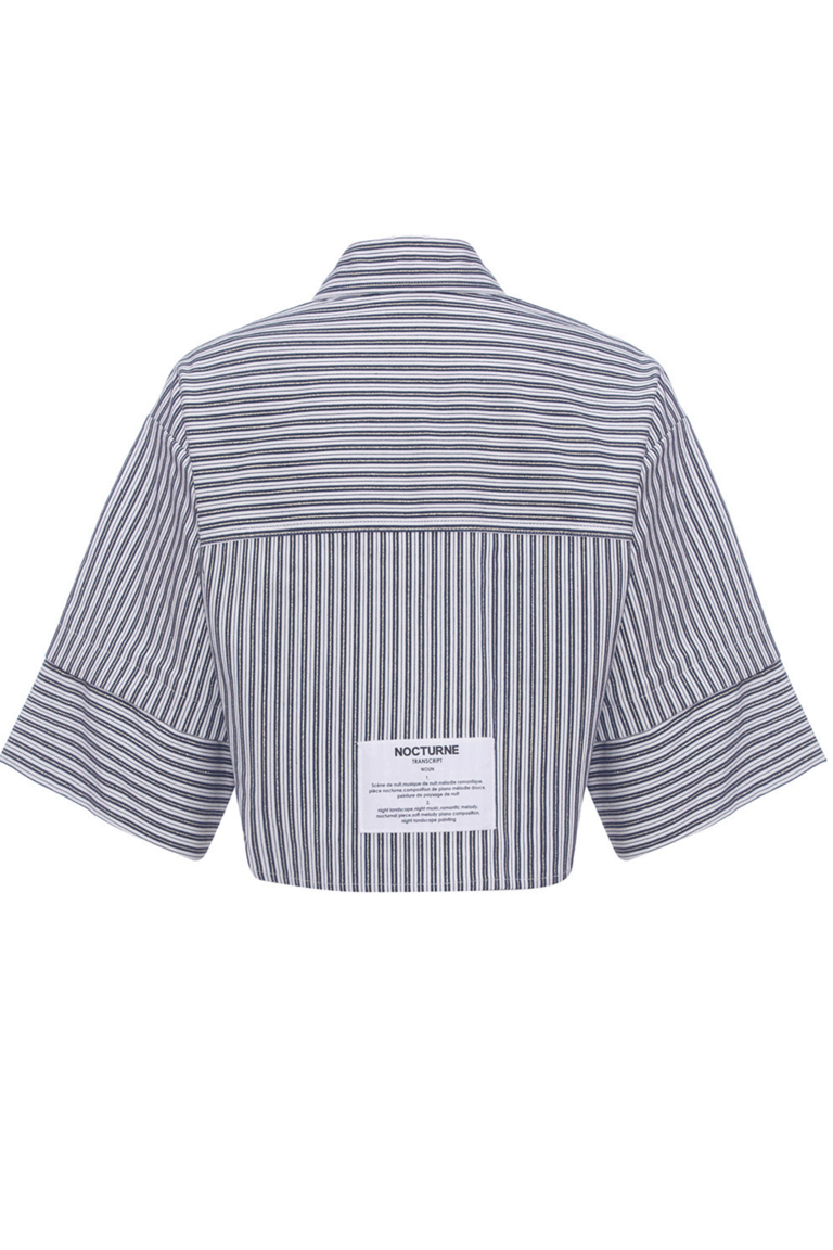 Striped Crop Shirt
