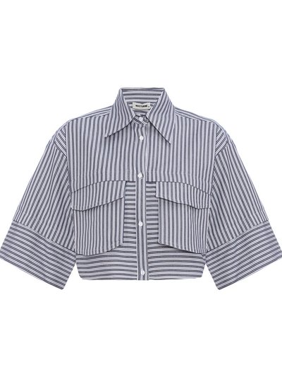 Nocturne Striped Crop Shirt product