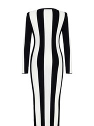 Striped Long Dress