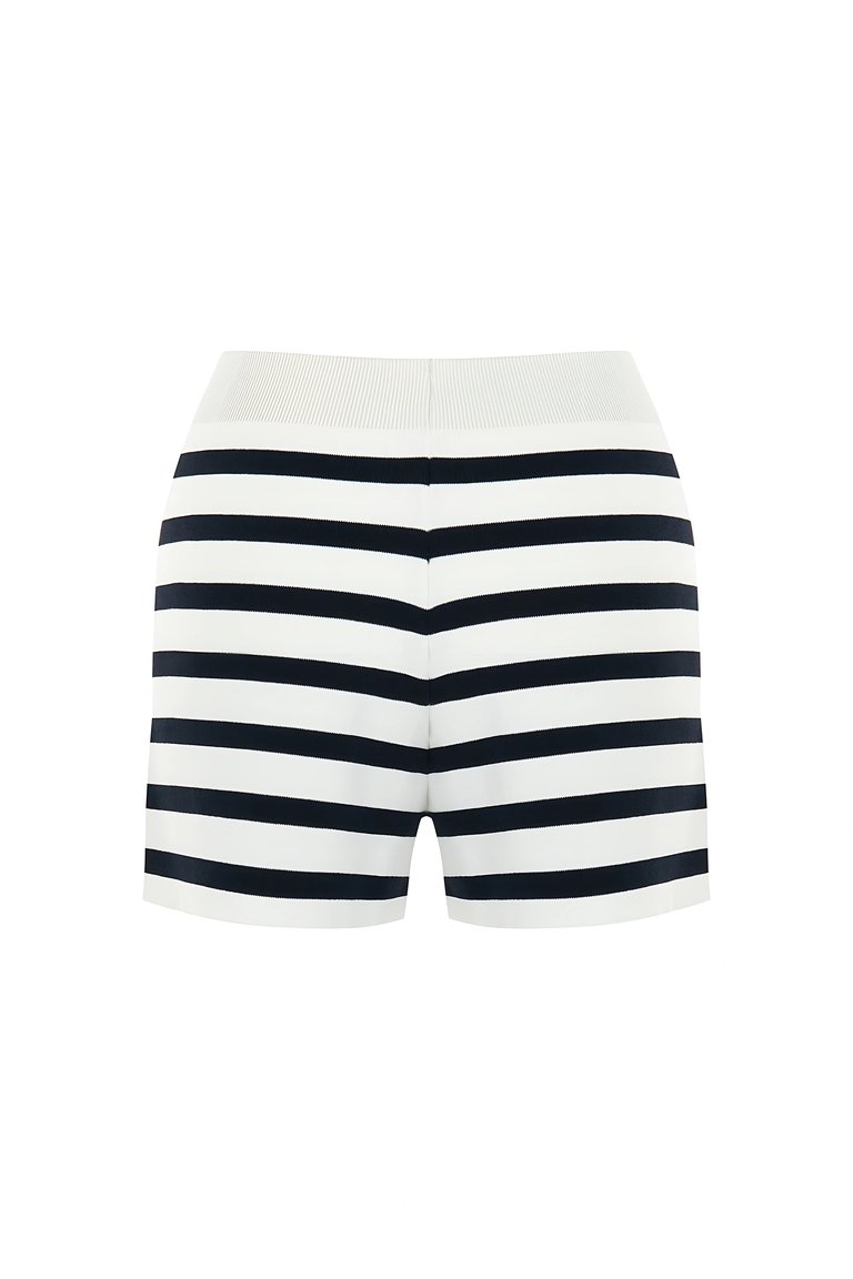 Striped Mini Shorts - Multi-Coloured