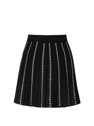 Studded Knit Skirt