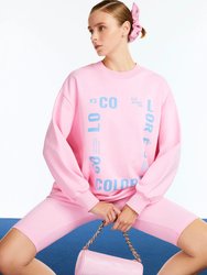 Text Oversized Sweatshirt