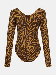 Tiger Print Bodysuit