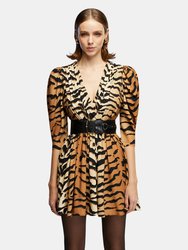 Tiger Print Mini Dress