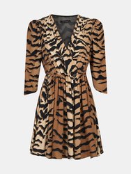 Tiger Print Mini Dress