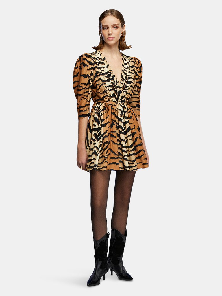 Tiger Print Mini Dress