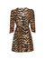 Tiger Print Mini Dress