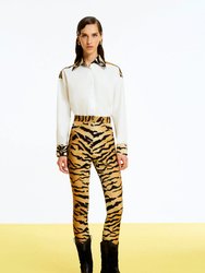 Tiger Print Shirt - White