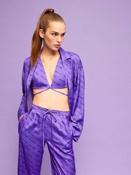 Twin Set Oversized Shirt - Purple