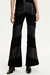 Two Toned High-Waisted Flare Pants