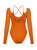 V-Neck Bodysuit - Orange
