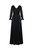 V-Neck Ruched Long Dress