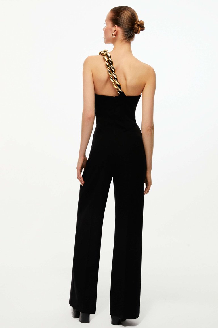 Wide-Leg Chained Jumpsuit