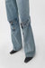 Wide Leg Jean Trousers - İndigo