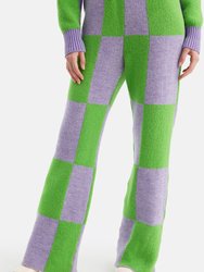 Wide Leg Printed Pants - Multi-Colored