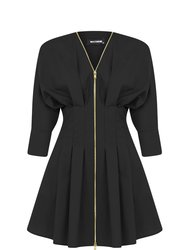 Zippered Dress - Black