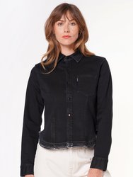 Amaya Denim Shirt - Moonless Black