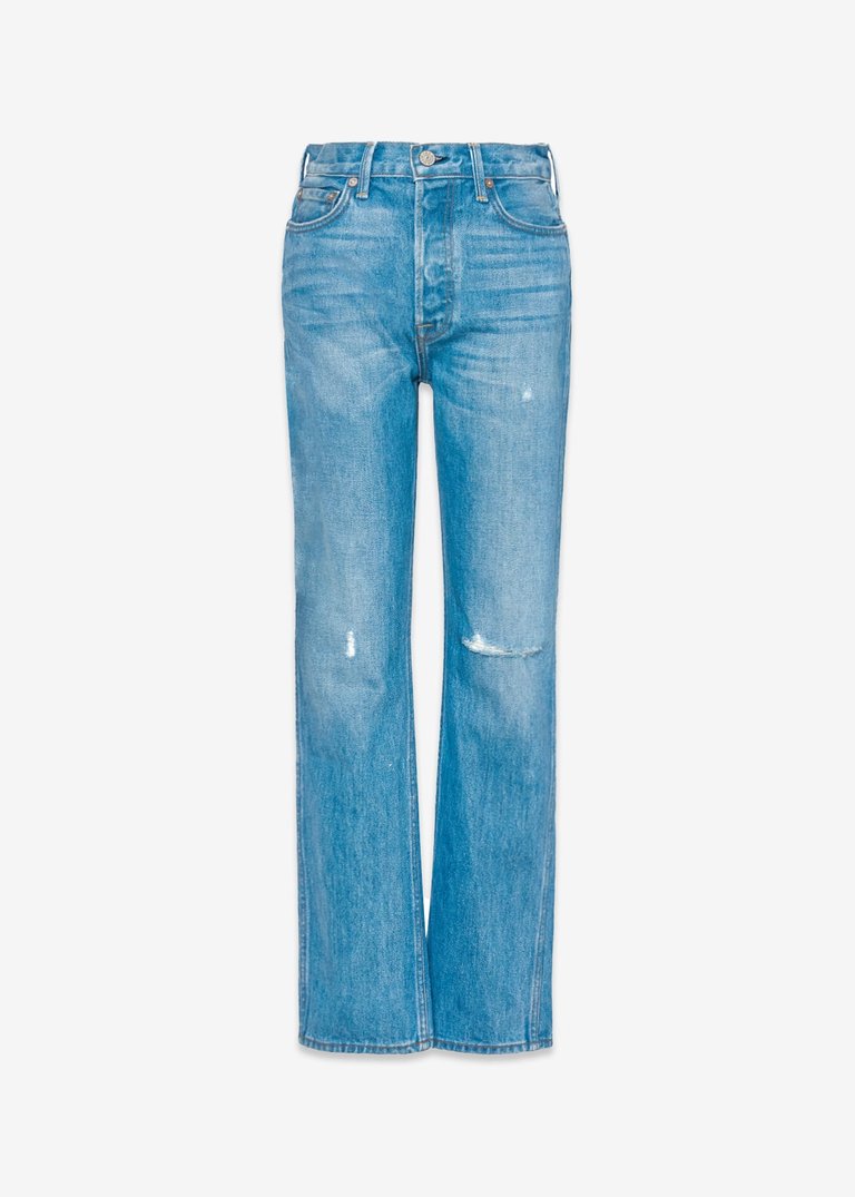 Claude Ankle High Rise Straight Jeans