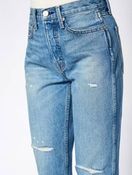 Claude High Rise Crop Straight Jean In Georgia