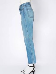 Claude High Rise Crop Straight Jean In Georgia