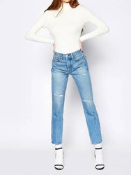 Claude High Rise Crop Straight Jean In Georgia