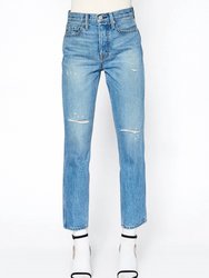 Claude High Rise Crop Straight Jean In Georgia - Georgia