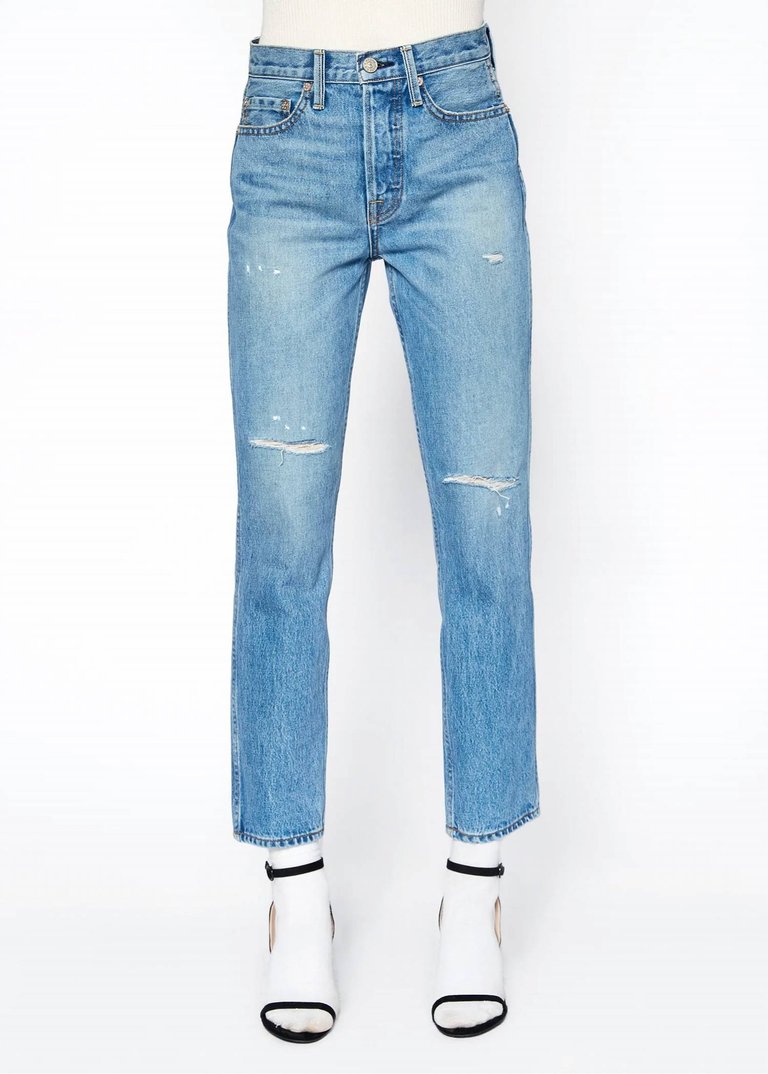 Claude High Rise Crop Straight Jean In Georgia - Georgia