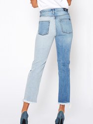 Claude High Rise Straight Crop in Drifter