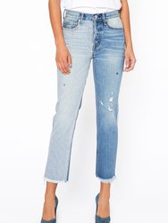 Claude High Rise Straight Crop in Drifter - Drifter