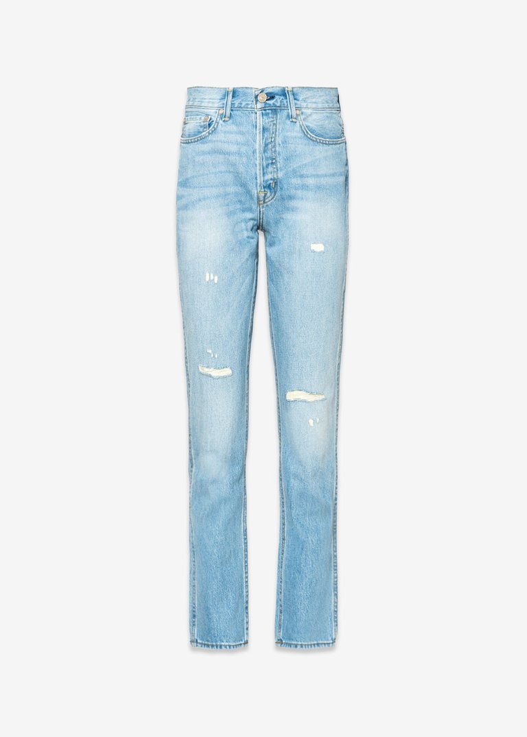 Claude High Rise Straight Crop Jeans in Georgia