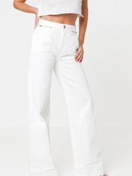 Colette Zip Wide Leg Jeans